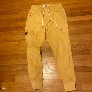 Tommy Hilfiger Yellow Draw String Cargo pants